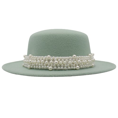 Simple Classic Style Wool Felt Hats with Imitation Pearl 1pc St.Patrick's Day Headpiece
Simple Classic Style Wool Felt Hats with Imitation Pearl 1pc St.Patrick's Day Headpiece