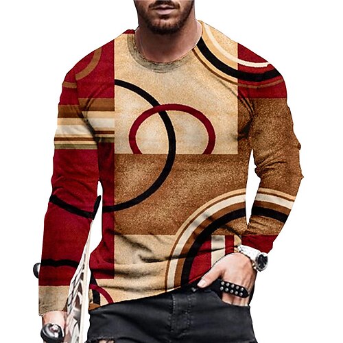 Men's Unisex T shirt Tee Color Block Graphic Prints Crew Neck Brown Gray 3D Print Daily Holiday Long Sleeve Print Clothing Apparel Designer Casual Big and Tall
Men's Unisex T shirt Tee Color Block Graphic Prints Crew Neck Brown Gray 3D Print Daily Holiday Long Sleeve Print Clothing Apparel Designer Casual Big and Tall