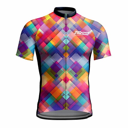 21Grams Men's Cycling Jersey Short Sleeve Bike Top with 3 Rear Pockets Mountain Bike MTB Road Bike Cycling Breathable Quick Dry Moisture Wicking Reflective Strips Purple Polyester Spandex Sports
21Grams Men's Cycling Jersey Short Sleeve Bike Top with 3 Rear Pockets Mountain Bike MTB Road Bike Cycling Breathable Quick Dry Moisture Wicking Reflective Strips Purple Polyester Spandex Sports