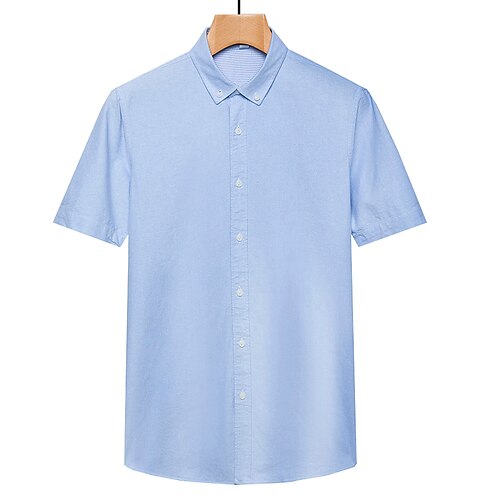 Men's Shirt Solid Color Button Down Collar Light Blue Gray White non-printing Plus Size Casual Daily Short Sleeve Button-Down Clothing Apparel Basic Business Formal Casual / Summer / Summer / Work
Men's Shirt Solid Color Button Down Collar Light Blue Gray White non-printing Plus Size Casual Daily Short Sleeve Button-Down Clothing Apparel Basic Business Formal Casual / Summer / Summer / Work