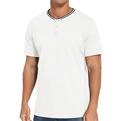 Men's T shirt Tee Henley Shirt Solid Color Henley Wine Army Green Dusty Blue Light Blue White Plus Size Street Casual Short Sleeve Button-Down Clothing Apparel Casual Classic Big and Tall
Men's T shirt Tee Henley Shirt Solid Color Henley Wine Army Green Dusty Blue Light Blue White Plus Size Street Casual Short Sleeve Button-Down Clothing Apparel Casual Classic Big and Tall