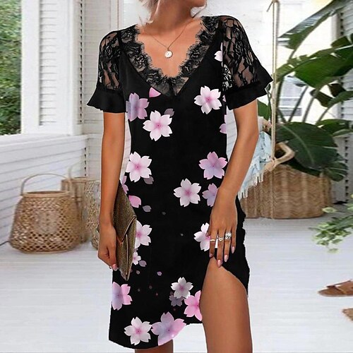 Mujer Vestido de cambio En blanco y negro Verde Trébol Negro Manga Corta Floral Estampado Primavera Verano Escote en Pico 2022 S M L XL XXL XXXL
Mujer Vestido de cambio En blanco y negro Verde Trébol Negro Manga Corta Floral Estampado Primavera Verano Escote en Pico 2022 S M L XL XXL XXXL