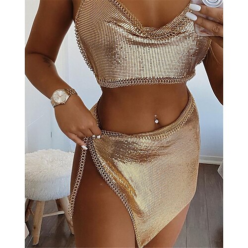 Women's Dancer Belly Dance Latin Dance Performance Belly Dance Costume Stylish Polyester Golden Silver Rose Top Skirt
Women's Dancer Belly Dance Latin Dance Performance Belly Dance Costume Stylish Polyester Golden Silver Rose Top Skirt