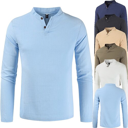 Hombre Camiseta Henley Shirt Color sólido Henley Verde Ejército Caqui Azul Marino Azul claro Blanco Calle Casual Manga Larga Abotonar Ropa Algodón Básico Casual Clásico Grande y alto
Hombre Camiseta Henley Shirt Color sólido Henley Verde Ejército Caqui Azul Marino Azul claro Blanco Calle Casual Manga Larga Abotonar Ropa Algodón Básico Casual Clásico Grande y alto