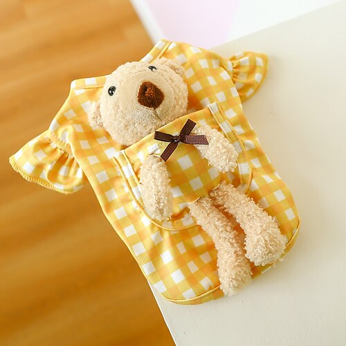 Pet Dress Dog Pet Clothes Teddy Bear Dog Cat Clothing Spring And Summer New Bear Bear Plaid Flying Sleeve Shirt For Small And Medium Dog
Pet Dress Dog Pet Clothes Teddy Bear Dog Cat Clothing Spring And Summer New Bear Bear Plaid Flying Sleeve Shirt For Small And Medium Dog