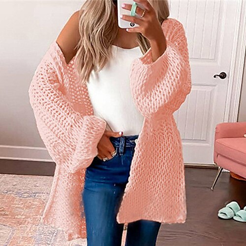 Gilet Maille Femme Tricoter Tricoté Couleur monochrome Ouvrir le devant basique à la mode Extérieur du quotidien manche longue Printemps Eté Vert Rose Claire M L XL / Vacances / Casual / Standard
Gilet Maille Femme Tricoter Tricoté Couleur monochrome Ouvrir le devant basique à la mode Extérieur du quotidien manche longue Printemps Eté Vert Rose Claire M L XL / Vacances / Casual / Standard