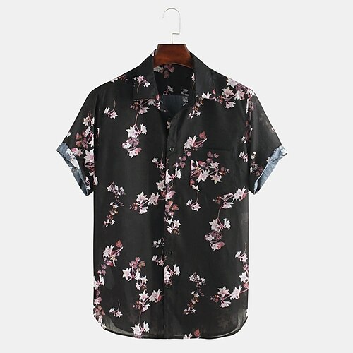 Men's Shirt Graphic Shirt Floral Turndown White Black Outdoor Street Short Sleeve Button-Down Clothing Apparel Fashion Designer Casual Classic / Summer / Summer
Men's Shirt Graphic Shirt Floral Turndown White Black Outdoor Street Short Sleeve Button-Down Clothing Apparel Fashion Designer Casual Classic / Summer / Summer