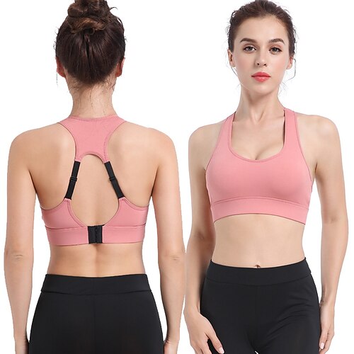 Women's Sports Bra Medium Support Summer Open Back Removable Pad Solid Color White Black Spandex Yoga Fitness Gym Workout Bra Top Sport Activewear Breathable Quick Dry Comfortable Stretchy Slim
Women's Sports Bra Medium Support Summer Open Back Removable Pad Solid Color White Black Spandex Yoga Fitness Gym Workout Bra Top Sport Activewear Breathable Quick Dry Comfortable Stretchy Slim