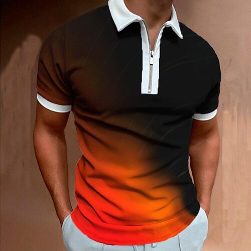 golfskjorte for menn andre utskrifter gradient fargeblokk klassisk krage street casual glidelås patchwork kortermede topper casual mote klassisk streetwear svart oransje sommerskjorter
golfskjorte for menn andre utskrifter gradient fargeblokk klassisk krage street casual glidelås patchwork kortermede topper casual mote klassisk streetwear svart oransje sommerskjorter