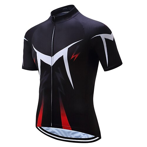 21Grams Men's Cycling Jersey Short Sleeve Bike Top with 3 Rear Pockets Mountain Bike MTB Road Bike Cycling Breathable Quick Dry Moisture Wicking Reflective Strips Black Polyester Spandex Sports
21Grams Men's Cycling Jersey Short Sleeve Bike Top with 3 Rear Pockets Mountain Bike MTB Road Bike Cycling Breathable Quick Dry Moisture Wicking Reflective Strips Black Polyester Spandex Sports