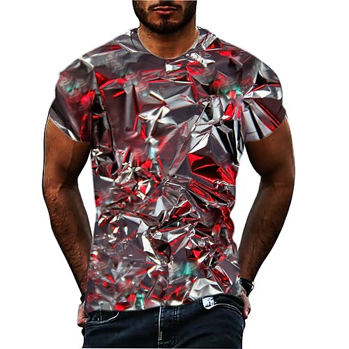 Men's T shirt Tee Graphic Geometric Optical Illusion Crew Neck Purple Silver Red Black 3D Print Daily Sports Short Sleeve Print Clothing Apparel Designer Casual Classic Big and Tall / Summer / Summer
Men's T shirt Tee Graphic Geometric Optical Illusion Crew Neck Purple Silver Red Black 3D Print Daily Sports Short Sleeve Print Clothing Apparel Designer Casual Classic Big and Tall / Summer / Summer