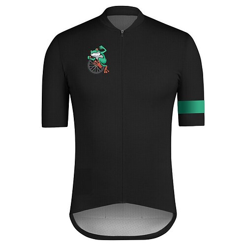 21Grams Men's Cycling Jersey Short Sleeve Bike Top with 3 Rear Pockets Mountain Bike MTB Road Bike Cycling Breathable Quick Dry Moisture Wicking Reflective Strips Black Frog Polyester Spandex Sports
21Grams Men's Cycling Jersey Short Sleeve Bike Top with 3 Rear Pockets Mountain Bike MTB Road Bike Cycling Breathable Quick Dry Moisture Wicking Reflective Strips Black Frog Polyester Spandex Sports