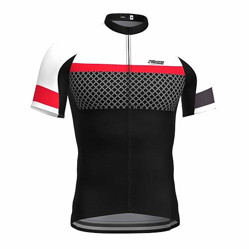 21Grams Men's Cycling Jersey Short Sleeve Bike Top with 3 Rear Pockets Mountain Bike MTB Road Bike Cycling Breathable Quick Dry Moisture Wicking Reflective Strips Black Polyester Spandex Sports
21Grams Men's Cycling Jersey Short Sleeve Bike Top with 3 Rear Pockets Mountain Bike MTB Road Bike Cycling Breathable Quick Dry Moisture Wicking Reflective Strips Black Polyester Spandex Sports
