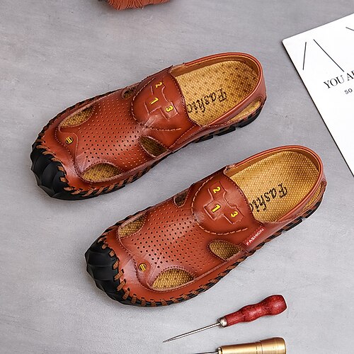 Men's Sandals Sneakers Loafers Slip-Ons Classic British Daily Office Career PU Booties / Ankle Boots Black Brown Spring Summer
Men's Sandals Sneakers Loafers Slip-Ons Classic British Daily Office Career PU Booties / Ankle Boots Black Brown Spring Summer