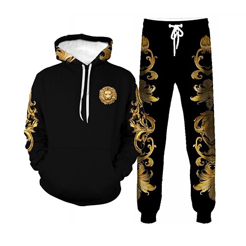 Men's Tracksuit Hoodies Set Brown Hooded Graphic Animal Lion 2 Piece Print Sports Outdoor Casual Sports 3D Print Basic Streetwear Designer Fall Spring Clothing Apparel Hoodies Sweatshirts
Men's Tracksuit Hoodies Set Brown Hooded Graphic Animal Lion 2 Piece Print Sports Outdoor Casual Sports 3D Print Basic Streetwear Designer Fall Spring Clothing Apparel Hoodies Sweatshirts