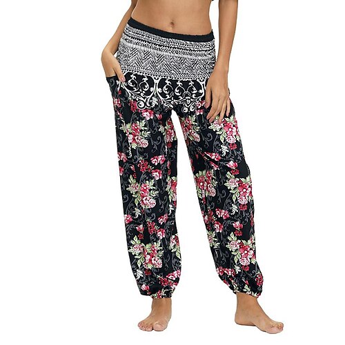 Women's Joggers Bloomers Green Blue Pink Mid Waist Casual Casual Weekend Side Pockets Print Micro-elastic Full Length Comfort Flower / Floral One-Size
Women's Joggers Bloomers Green Blue Pink Mid Waist Casual Casual Weekend Side Pockets Print Micro-elastic Full Length Comfort Flower / Floral One-Size