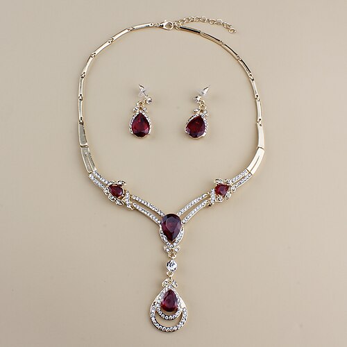 Hoop Earrings Three-piece Suit Resin Crystal Rhinestone 1 Necklace Earrings Women's Stylish Luxury Basic Classic Jewelry Set For Wedding Engagement Valentine's Day / Pendant Necklace
Hoop Earrings Three-piece Suit Resin Crystal Rhinestone 1 Necklace Earrings Women's Stylish Luxury Basic Classic Jewelry Set For Wedding Engagement Valentine's Day / Pendant Necklace