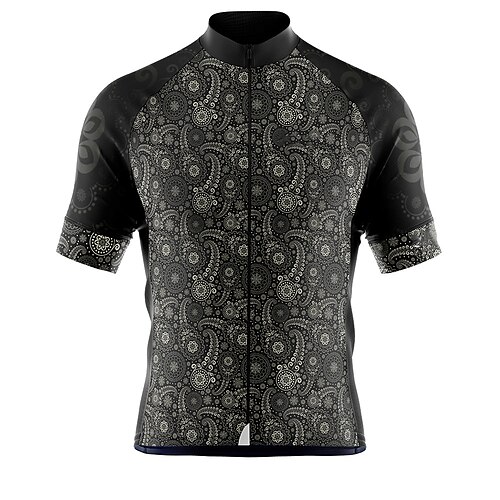21Grams Men's Cycling Jersey Short Sleeve Bike Top with 3 Rear Pockets Mountain Bike MTB Road Bike Cycling Breathable Quick Dry Moisture Wicking Reflective Strips Black Purple Blue Paisley Polyester
21Grams Men's Cycling Jersey Short Sleeve Bike Top with 3 Rear Pockets Mountain Bike MTB Road Bike Cycling Breathable Quick Dry Moisture Wicking Reflective Strips Black Purple Blue Paisley Polyester