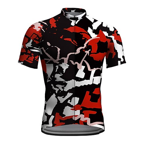 21Grams Men's Cycling Jersey Short Sleeve Bike Top with 3 Rear Pockets Mountain Bike MTB Road Bike Cycling Breathable Quick Dry Moisture Wicking Reflective Strips Green Red Blue Polyester Spandex
21Grams Men's Cycling Jersey Short Sleeve Bike Top with 3 Rear Pockets Mountain Bike MTB Road Bike Cycling Breathable Quick Dry Moisture Wicking Reflective Strips Green Red Blue Polyester Spandex