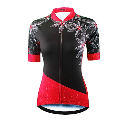 21Grams Women's Cycling Jersey Short Sleeve Bike Top with 3 Rear Pockets Mountain Bike MTB Road Bike Cycling Breathable Quick Dry Moisture Wicking Reflective Strips Black Red Floral Botanical
21Grams Women's Cycling Jersey Short Sleeve Bike Top with 3 Rear Pockets Mountain Bike MTB Road Bike Cycling Breathable Quick Dry Moisture Wicking Reflective Strips Black Red Floral Botanical