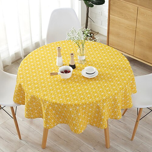 bomull nordisk rund duk farget stripe juletretrekk vaskbar duk til tebord
bomull nordisk rund duk farget stripe juletretrekk vaskbar duk til tebord