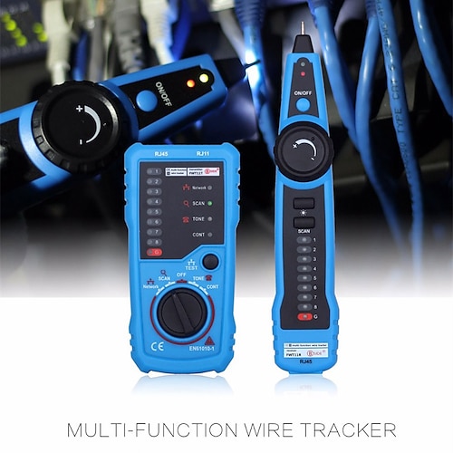 

BSIDE FWT11 Network Cable Tester RJ11 RJ45 Telephone Wire Tracker Tracer Toner Ethernet LAN Line Finder (Pack of 7)
