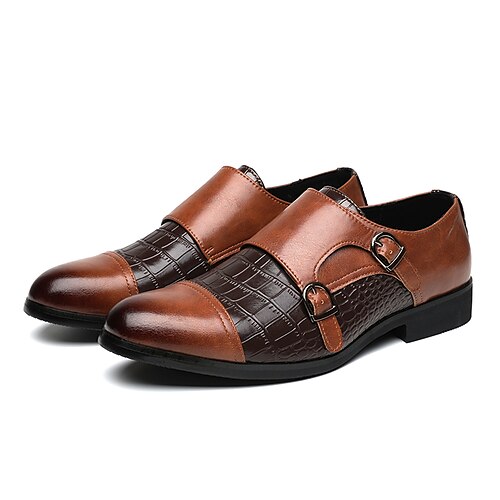 Per uomo Mocassini e Slip-Ons Scarpe da monaco Taglie forti Informale Classico Giornaliero Ufficio e carriera PU Marrone Estate Primavera
Per uomo Mocassini e Slip-Ons Scarpe da monaco Taglie forti Informale Classico Giornaliero Ufficio e carriera PU Marrone Estate Primavera