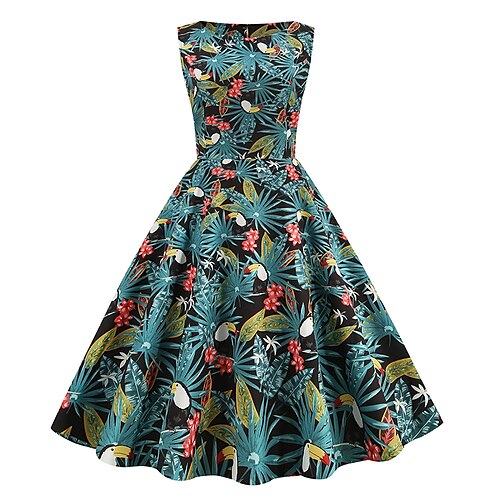 Audrey Hepburn 1950-tallet Hepburn Blomster Cocktail Kjole Vintage kjole Kjoler Party-kostyme JSK / Genser skjorte A-linje kjole Flare kjole Dame Kostume Årgang Cosplay Fest Te Fest Formell Ermeløs
Audrey Hepburn 1950-tallet Hepburn Blomster Cocktail Kjole Vintage kjole Kjoler Party-kostyme JSK / Genser skjorte A-linje kjole Flare kjole Dame Kostume Årgang Cosplay Fest Te Fest Formell Ermeløs