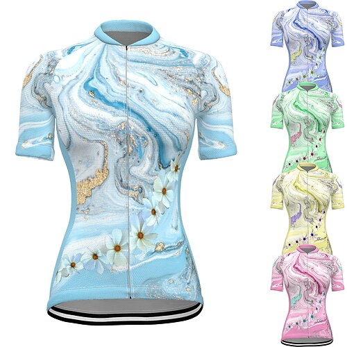 21Grams Women's Cycling Jersey Short Sleeve Bike Top with 3 Rear Pockets Mountain Bike MTB Road Bike Cycling Fast Dry Breathable Soft Reflective Strips Green Yellow Rosy Pink Polyester Spandex Sports
21Grams Women's Cycling Jersey Short Sleeve Bike Top with 3 Rear Pockets Mountain Bike MTB Road Bike Cycling Fast Dry Breathable Soft Reflective Strips Green Yellow Rosy Pink Polyester Spandex Sports