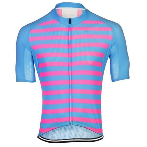 21Grams Men's Cycling Jersey Short Sleeve Bike Top with 3 Rear Pockets Mountain Bike MTB Road Bike Cycling Breathable Quick Dry Moisture Wicking Reflective Strips Blue Stripes Polyester Spandex Sports
21Grams Men's Cycling Jersey Short Sleeve Bike Top with 3 Rear Pockets Mountain Bike MTB Road Bike Cycling Breathable Quick Dry Moisture Wicking Reflective Strips Blue Stripes Polyester Spandex Sports