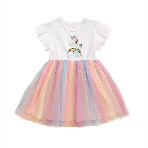 Infantil Para Meninas Vestido Desenho Animado Unicórnio Manga Curta Diário Feriado Férias Franzido Imprimir Estilo bonito Casual Algodão Poliéster Altura dos Joelhos Vestido A Line Verão 2-8 anos Rosa
Infantil Para Meninas Vestido Desenho Animado Unicórnio Manga Curta Diário Feriado Férias Franzido Imprimir Estilo bonito Casual Algodão Poliéster Altura dos Joelhos Vestido A Line Verão 2-8 anos Rosa