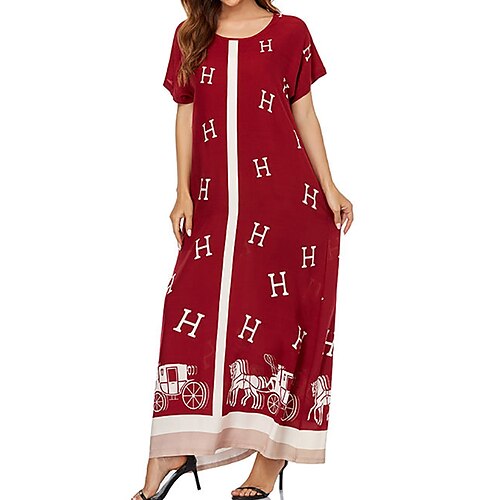 Mulheres Vestido Kaftan Preto Azul Azul Real Manga Curta Imprimir Primavera Verão Gola Redonda muçulmano Ajuste Largo 2022 M L XL XXL
Mulheres Vestido Kaftan Preto Azul Azul Real Manga Curta Imprimir Primavera Verão Gola Redonda muçulmano Ajuste Largo 2022 M L XL XXL