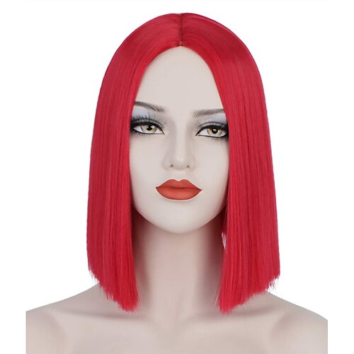 Women's Red Wig 12 Inch Cute Short Red Bob Wig Natural Look Soft Synthetic Full Wig for Everyday Party Cosplay AD015R
Women's Red Wig 12 Inch Cute Short Red Bob Wig Natural Look Soft Synthetic Full Wig for Everyday Party Cosplay AD015R