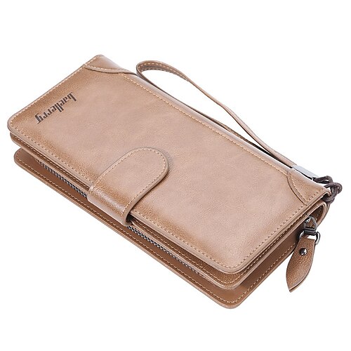 Men's Wallet PU Leather Embossed Solid Color Daily Office Career Light Coffee Dark Brown Black
Men's Wallet PU Leather Embossed Solid Color Daily Office Career Light Coffee Dark Brown Black
