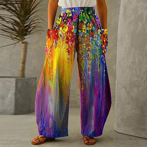 Women's Plus Size Wide Leg Pants Print Print Casual Casual Daily Natural Full Length Fall Spring Green Black Blue L XL XXL 3XL
Women's Plus Size Wide Leg Pants Print Print Casual Casual Daily Natural Full Length Fall Spring Green Black Blue L XL XXL 3XL