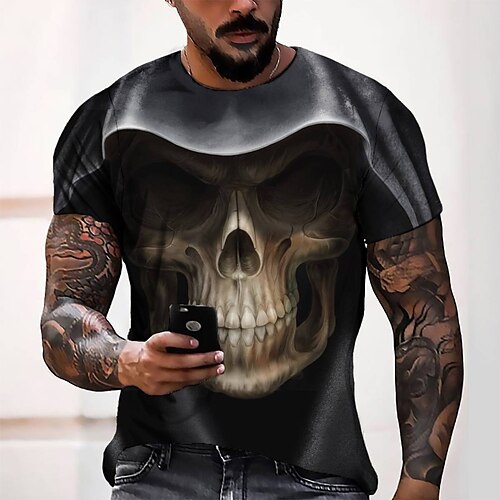 Men's T shirt Tee Tee Graphic Round Neck Black 3D Print Casual Daily Short Sleeve 3D Print Clothing Apparel Fashion Cool Designer Comfortable / Summer / Summer
Men's T shirt Tee Tee Graphic Round Neck Black 3D Print Casual Daily Short Sleeve 3D Print Clothing Apparel Fashion Cool Designer Comfortable / Summer / Summer