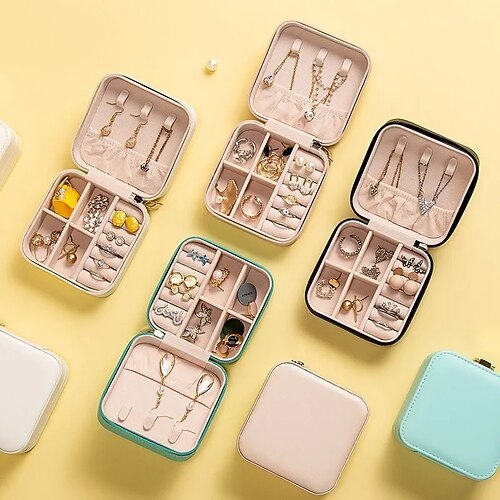 Storage Organization Jewelry Collection PU Leather Rectangle Shape Portable / Double-layer 15X6.5X4.8CM
Storage Organization Jewelry Collection PU Leather Rectangle Shape Portable / Double-layer 15X6.5X4.8CM