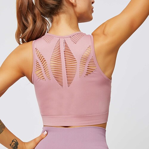 Women's Spaghetti Strap Sports Bra High Support Summer Open Back Removable Pad Solid Color Green Black Nylon Yoga Fitness Gym Workout Bra Top Sport Activewear Breathable Quick Dry Comfortable Stretchy
Women's Spaghetti Strap Sports Bra High Support Summer Open Back Removable Pad Solid Color Green Black Nylon Yoga Fitness Gym Workout Bra Top Sport Activewear Breathable Quick Dry Comfortable Stretchy