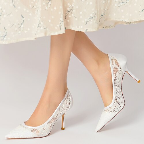 Damen Hochzeit Schuhe Abendschuhe Hochzeit Hochzeits-Heels Brautschuhe Brautjungfernschuhe Sommer Spitze Stöckelabsatz Spitze Zehe Minimalismus Süß Spitze Satin Halbschuhe Einfarbig Wein Schwarz Weiß
Damen Hochzeit Schuhe Abendschuhe Hochzeit Hochzeits-Heels Brautschuhe Brautjungfernschuhe Sommer Spitze Stöckelabsatz Spitze Zehe Minimalismus Süß Spitze Satin Halbschuhe Einfarbig Wein Schwarz Weiß