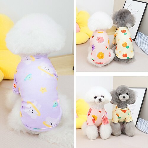 Dog Cat T-shirts Flower Adorable Sweet Dailywear Casual / Daily Dog Clothes Puppy Clothes Dog Outfits Soft Purple Pink Yellow Costume for Girl and Boy Dog Cotton S M L XL XXL
Dog Cat T-shirts Flower Adorable Sweet Dailywear Casual / Daily Dog Clothes Puppy Clothes Dog Outfits Soft Purple Pink Yellow Costume for Girl and Boy Dog Cotton S M L XL XXL