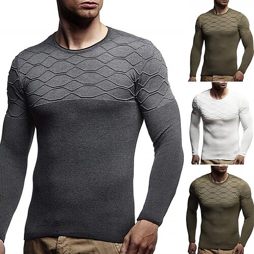 Homme T shirt Tee Couleur unie Argyle Col Ras du Cou Vert Véronèse Gris Blanche Casual du quotidien Manches Longues Vêtement Tenue Coton Mode Léger Grand et grand
Homme T shirt Tee Couleur unie Argyle Col Ras du Cou Vert Véronèse Gris Blanche Casual du quotidien Manches Longues Vêtement Tenue Coton Mode Léger Grand et grand