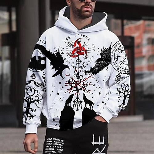 Men's Hoodie Pullover Hoodie Sweatshirt White Hooded Graphic Animal Patterned Print Sports & Outdoor Daily 3D Print Streetwear Designer Casual Spring & Fall Clothing Apparel Hoodies Sweatshirts
Men's Hoodie Pullover Hoodie Sweatshirt White Hooded Graphic Animal Patterned Print Sports & Outdoor Daily 3D Print Streetwear Designer Casual Spring & Fall Clothing Apparel Hoodies Sweatshirts