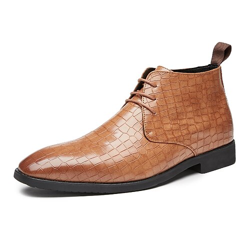 Homme Bottes Chaussures habillées Chaussures à carreaux de style britannique Bottes de mode Décontractées Britanique du quotidien Polyuréthane Confortable Antidérapantes Bottine / Demi Botte Noir
Homme Bottes Chaussures habillées Chaussures à carreaux de style britannique Bottes de mode Décontractées Britanique du quotidien Polyuréthane Confortable Antidérapantes Bottine / Demi Botte Noir