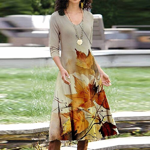 Women's Casual Dress Swing Dress Midi Dress Green Blue Yellow 3/4 Length Sleeve Floral Print Winter Fall Autumn V Neck Weekend Loose Fit 2022 S M L XL XXL 3XL 4XL 5XL
Women's Casual Dress Swing Dress Midi Dress Green Blue Yellow 3/4 Length Sleeve Floral Print Winter Fall Autumn V Neck Weekend Loose Fit 2022 S M L XL XXL 3XL 4XL 5XL