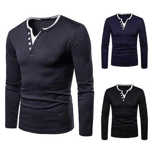 Homme T shirt Tee Chemise Henley Shirt Couleur unie Henley Gris Foncé Bleu Marine Noir Plein Air Casual Manches Longues Bouton bas Vêtement Tenue Casual Classique Flou Grand et grand
Homme T shirt Tee Chemise Henley Shirt Couleur unie Henley Gris Foncé Bleu Marine Noir Plein Air Casual Manches Longues Bouton bas Vêtement Tenue Casual Classique Flou Grand et grand