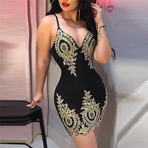 Mulheres Vestido de festa Vestido da bainha Vestido de decote Minivestido Preto Sem Manga Floral Frente Única Primavera Verão Com Alças Finas à moda Delgado 2023 S M L XL
Mulheres Vestido de festa Vestido da bainha Vestido de decote Minivestido Preto Sem Manga Floral Frente Única Primavera Verão Com Alças Finas à moda Delgado 2023 S M L XL