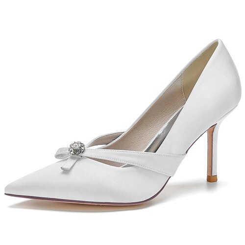 Mujer Zapatos de boda Zapatos De Vestir Boda Tacones De Boda Zapatos de novia Verano Pedrería Cristal Tacón de Aguja Dedo Puntiagudo Elegante Dulce Satén Mocasín Color sólido Vino Negro Blanco
Mujer Zapatos de boda Zapatos De Vestir Boda Tacones De Boda Zapatos de novia Verano Pedrería Cristal Tacón de Aguja Dedo Puntiagudo Elegante Dulce Satén Mocasín Color sólido Vino Negro Blanco