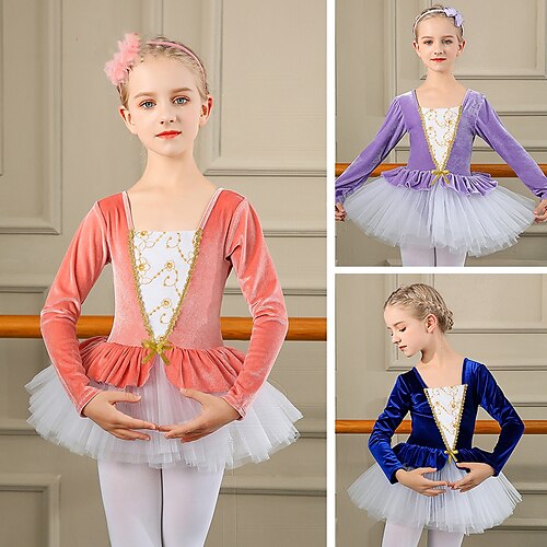 Girls' Dancer Ballet Performance Dress Cute Polyester Purple Pink Royal Blue Dress / Kid's
Girls' Dancer Ballet Performance Dress Cute Polyester Purple Pink Royal Blue Dress / Kid's