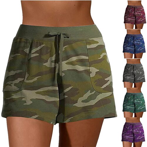 Women's Shorts Pocket Basic Camo Beach Regular Summer Green Purple Dark Red Grey Dark Blue
Women's Shorts Pocket Basic Camo Beach Regular Summer Green Purple Dark Red Grey Dark Blue
