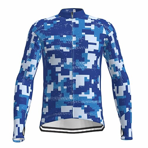 21Grams Men's Cycling Jersey Long Sleeve Bike Top with 3 Rear Pockets Mountain Bike MTB Road Bike Cycling Breathable Quick Dry Moisture Wicking Reflective Strips Blue Camo / Camouflage Polyester
21Grams Men's Cycling Jersey Long Sleeve Bike Top with 3 Rear Pockets Mountain Bike MTB Road Bike Cycling Breathable Quick Dry Moisture Wicking Reflective Strips Blue Camo / Camouflage Polyester